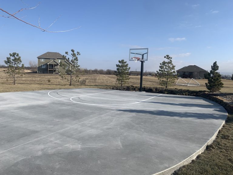 Concrete Basketball Courts Wichita Concrete Services Concrete Courts
